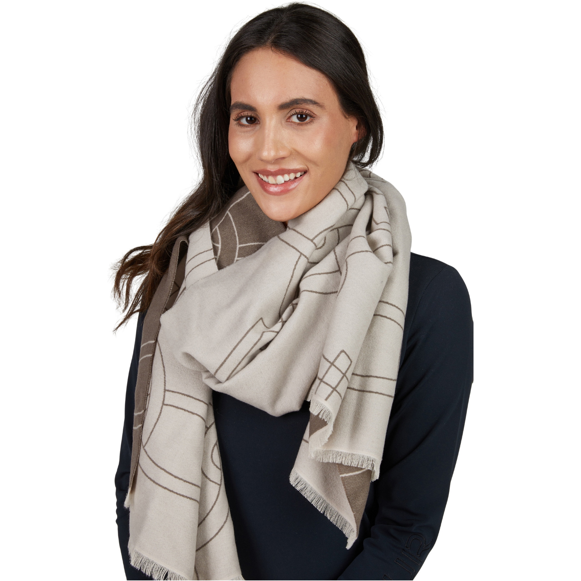 2025 Pikeur Damen Pikeur Schal 885800 346 040 - Pale Grey